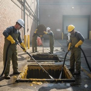 Limpieza de Cajas de Registro y Trampas de grasa Limpieza de Cajas de Registro y Trampas de grasa