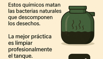 No uso de quimicos en los tanques